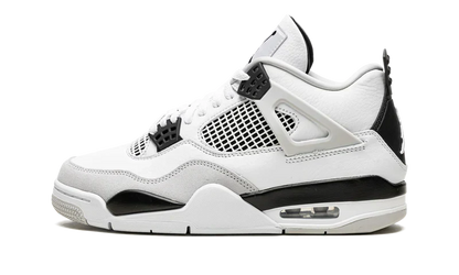 Nike Air Jordan 4 White Gray Black Suede Leather
