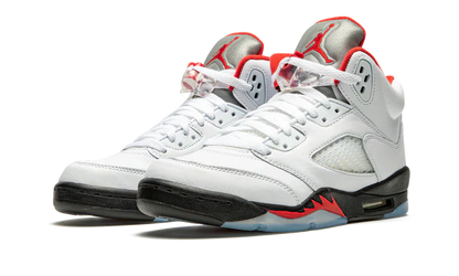 Nike Air Jordan 5 Retro Ivory Red Suede Leather