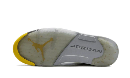 Nike Air Jordan 5 Bright Yellow Suede Mesh