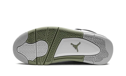 Nike Air Jordan 4 Retro White Green Black Suede