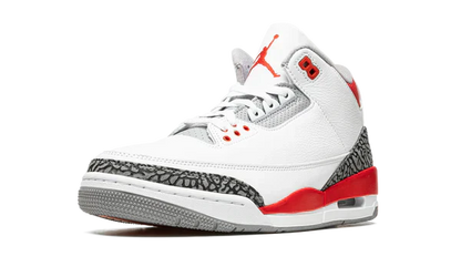Nike Air Jordan 3 Fire Red White Gray Cowhide