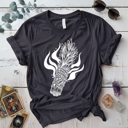 Sage T Shirt Dark Heather Grey Mockup