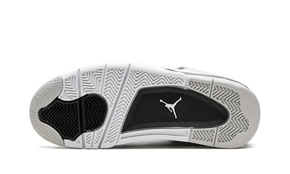Nike Air Jordan 4 White Gray Black Suede Leather