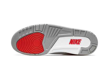 Nike Air Jordan 3 Fire Red White Gray Cowhide