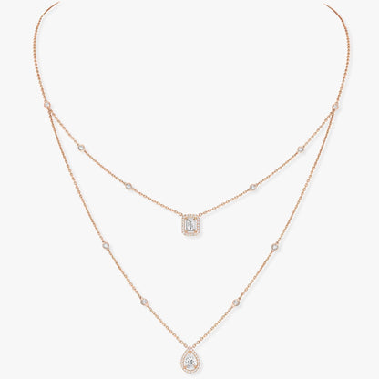 MY TWIN 2 ROW DIAMOND NECKLACE