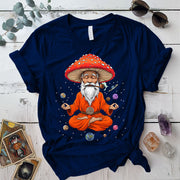 Mushroom Man T Shirt Navy Mockup