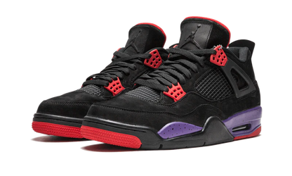 Nike Air Jordan 4 Raptors Black Purple Red Suede