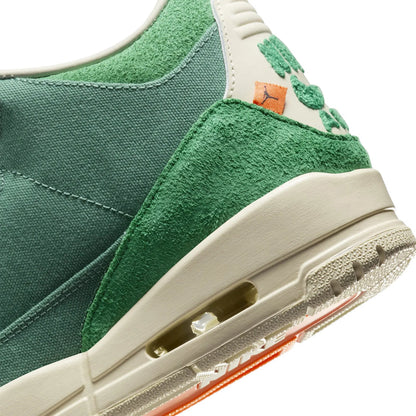 Nina Chanel Abney x Air Jordan 3 Green Canvas Suede