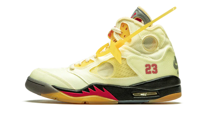 Nike Air Jordan 5 Retro Light Yellow Black Suede