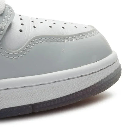 Nike Air Jordan 1 Retro White Light Gray Patent Leather Cowhide