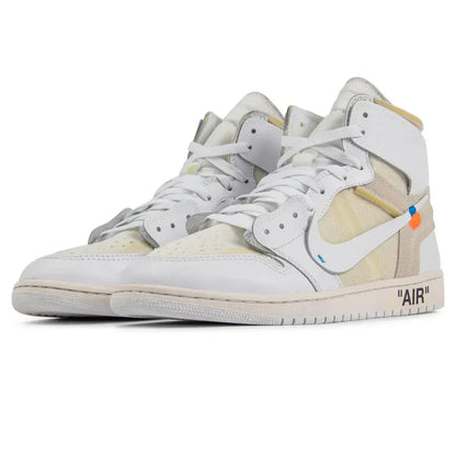 Off-White x Air Jordan 1 Retro White Beige Leather
