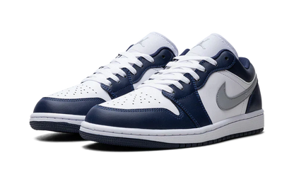 Nike Air Jordan 1 White Navy Blue Gray Leather