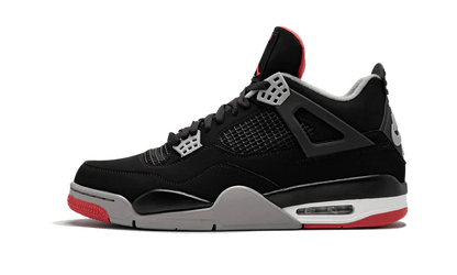 Nike Air Jordan 4 Black Gray Red Suede TPU