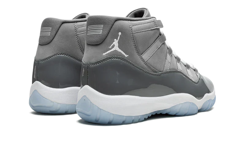 Nike Air Jordan 11 Cool Grey Patent Leather Nubuck