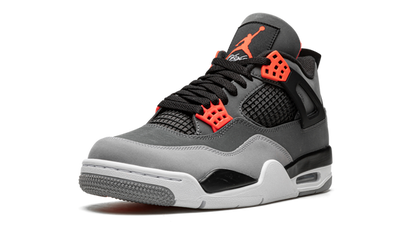 Nike Jordan 4 Black Gray Nubuck Mesh Suede 01
