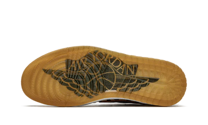 Nike Air Jordan 1 Beige Black Leather