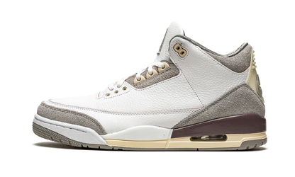 Nike Air Jordan 3 Retro White Gray Brown Suede Leather