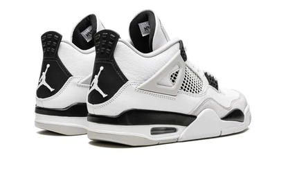 Nike Air Jordan 4 White Gray Black Suede Leather