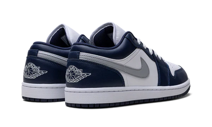 Nike Air Jordan 1 White Navy Blue Gray Leather