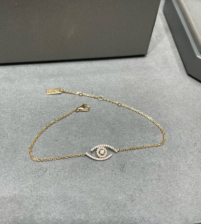 LUCKY EYE PAVED DIAMOND BRACELET