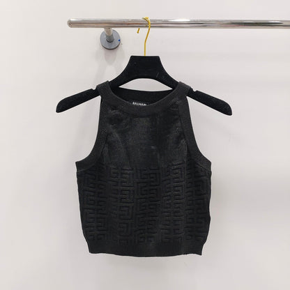 PB Monogram Knitted Top