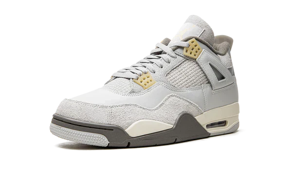 Nike Air Jordan 4 Light Gray Suede Leather