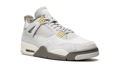 Nike Air Jordan 4 Light Gray Suede Leather