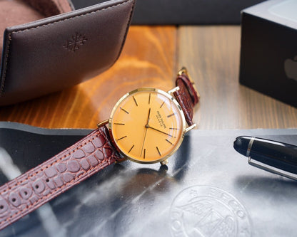 PATEK CALATRAVA ROSE GOLD SUPER THIN MANAUL WOUND