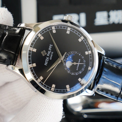 PATEK CALATRAVA MOONPHASE WHITE GOLD CASE