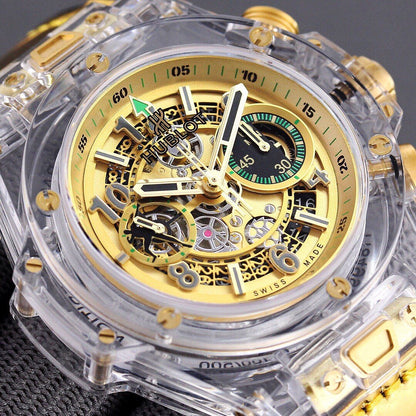 BIG BANG UNICO 42 SAPPHIRE YELLOW DIAL