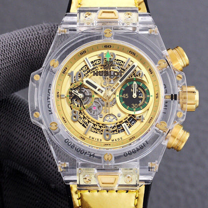 BIG BANG UNICO 42 SAPPHIRE YELLOW DIAL