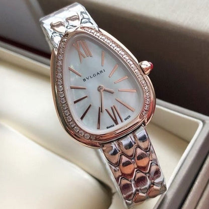 SERPENTI SEDUTTORI 33MM QUARTZ TWO TONE DIAMOND BEZEL MOP DIAL